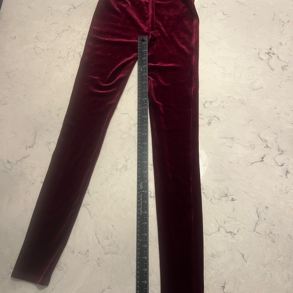 SPANX Burgundy Leggings Sz SP - Picture 5 of 8